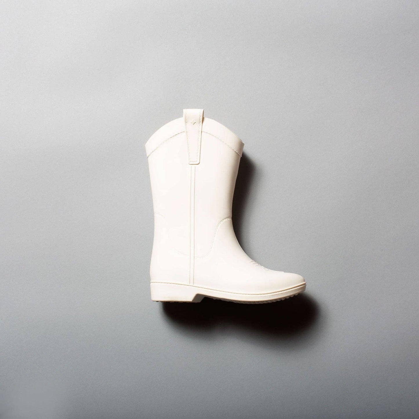 PRE ORDER: Bone White Kid's All Weather Rubber Cowboy Boots