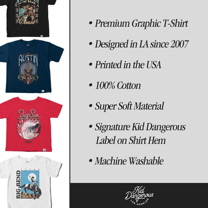 Camiseta infantil Coachella California Graphic Tee