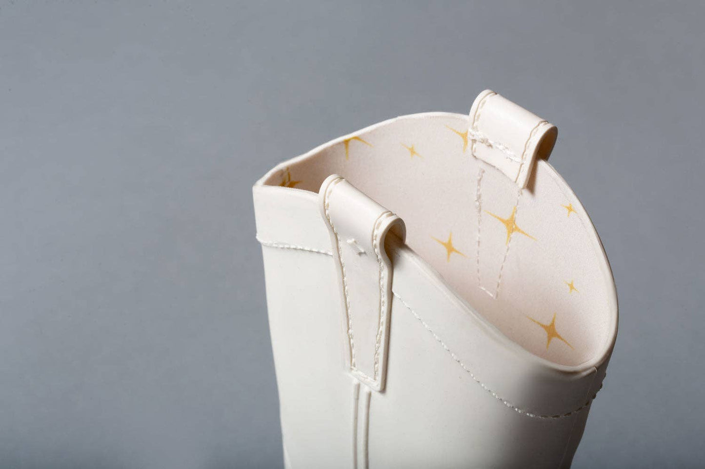 PRE ORDER: Bone White Kid's All Weather Rubber Cowboy Boots