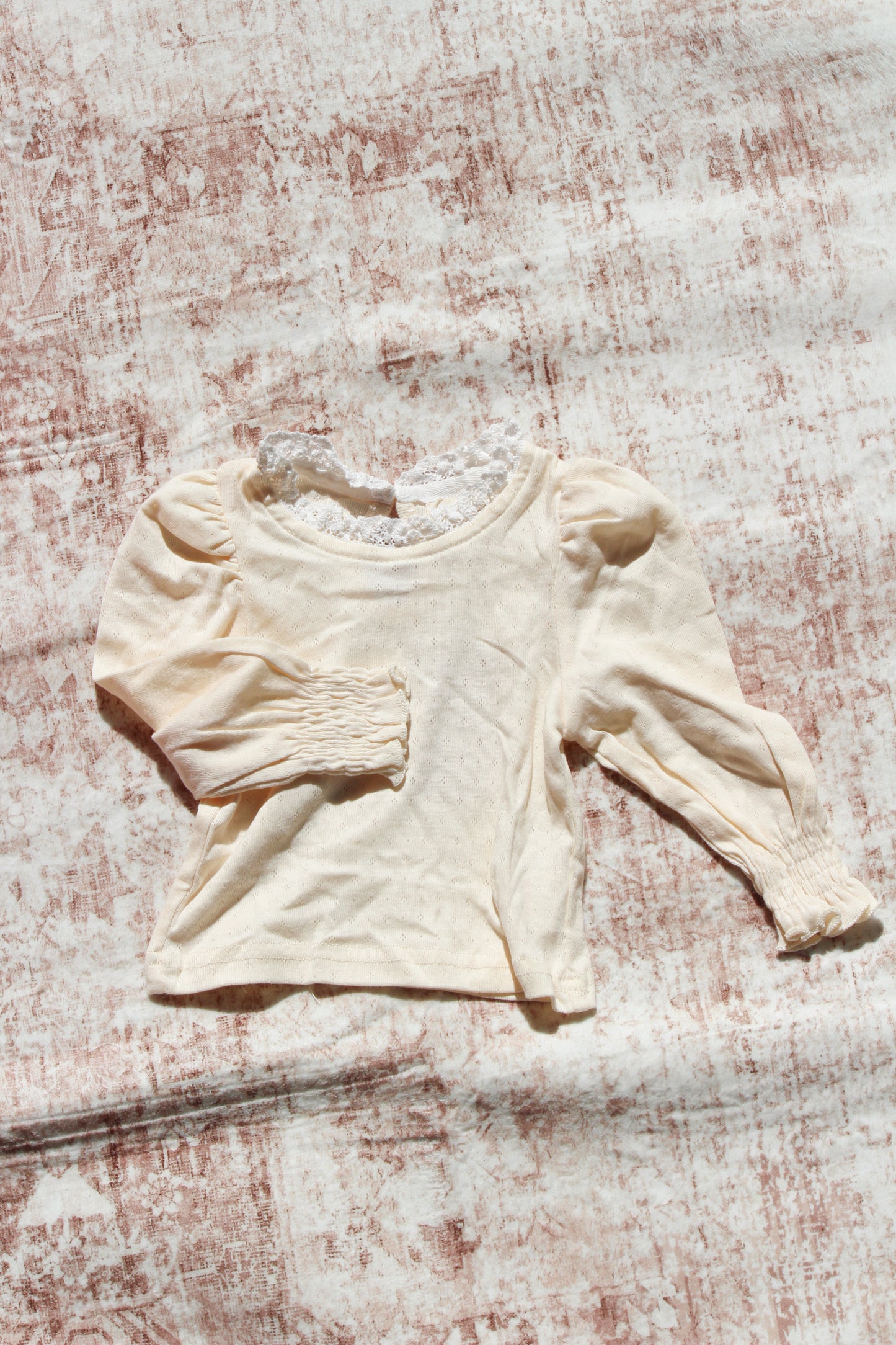 Pointelle long sleeve