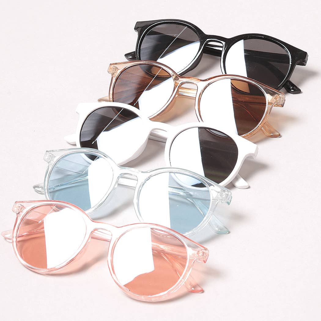 Kid's Round Bold Tinted Sunglasses