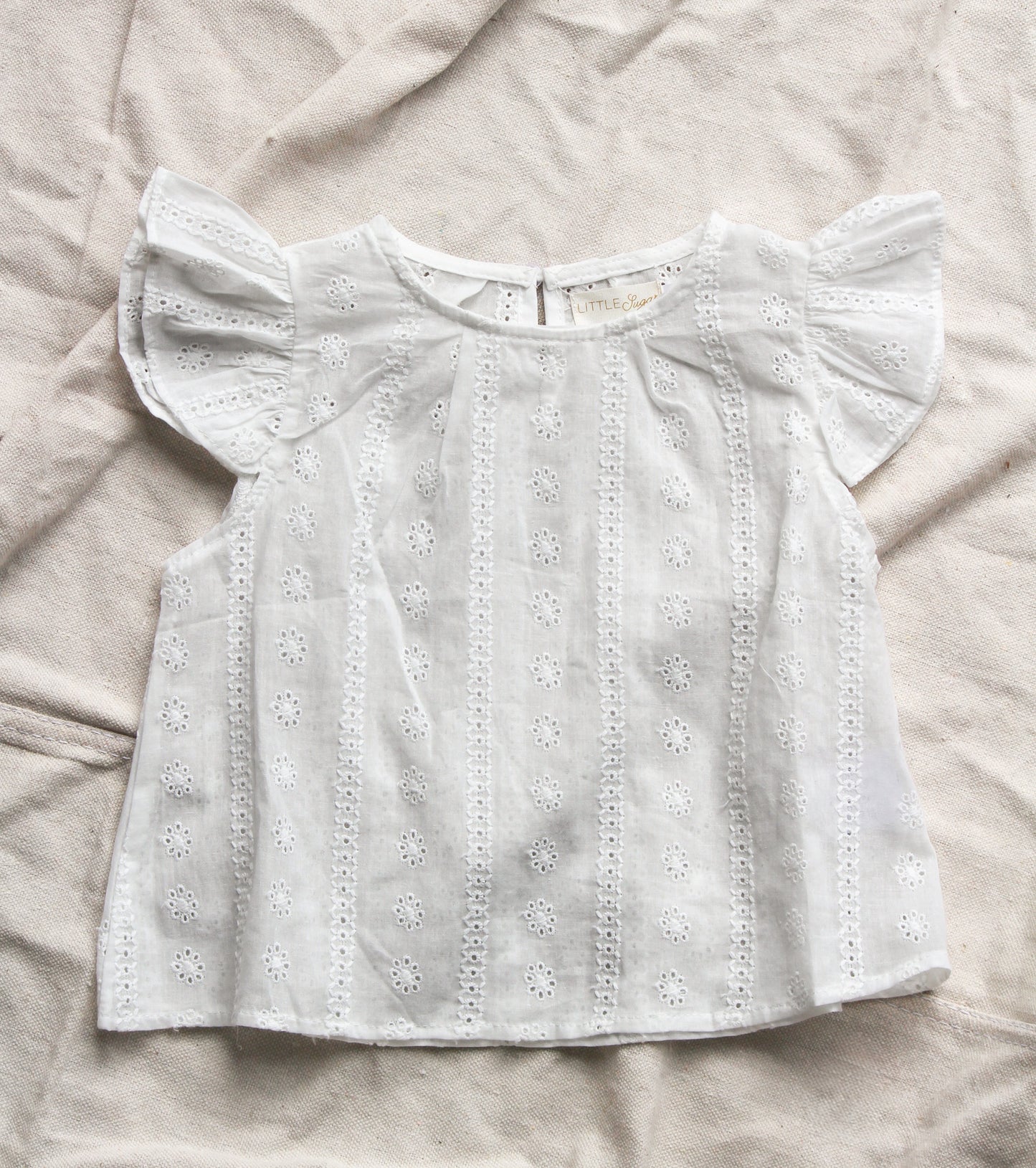White Cap Sleeve Blouse