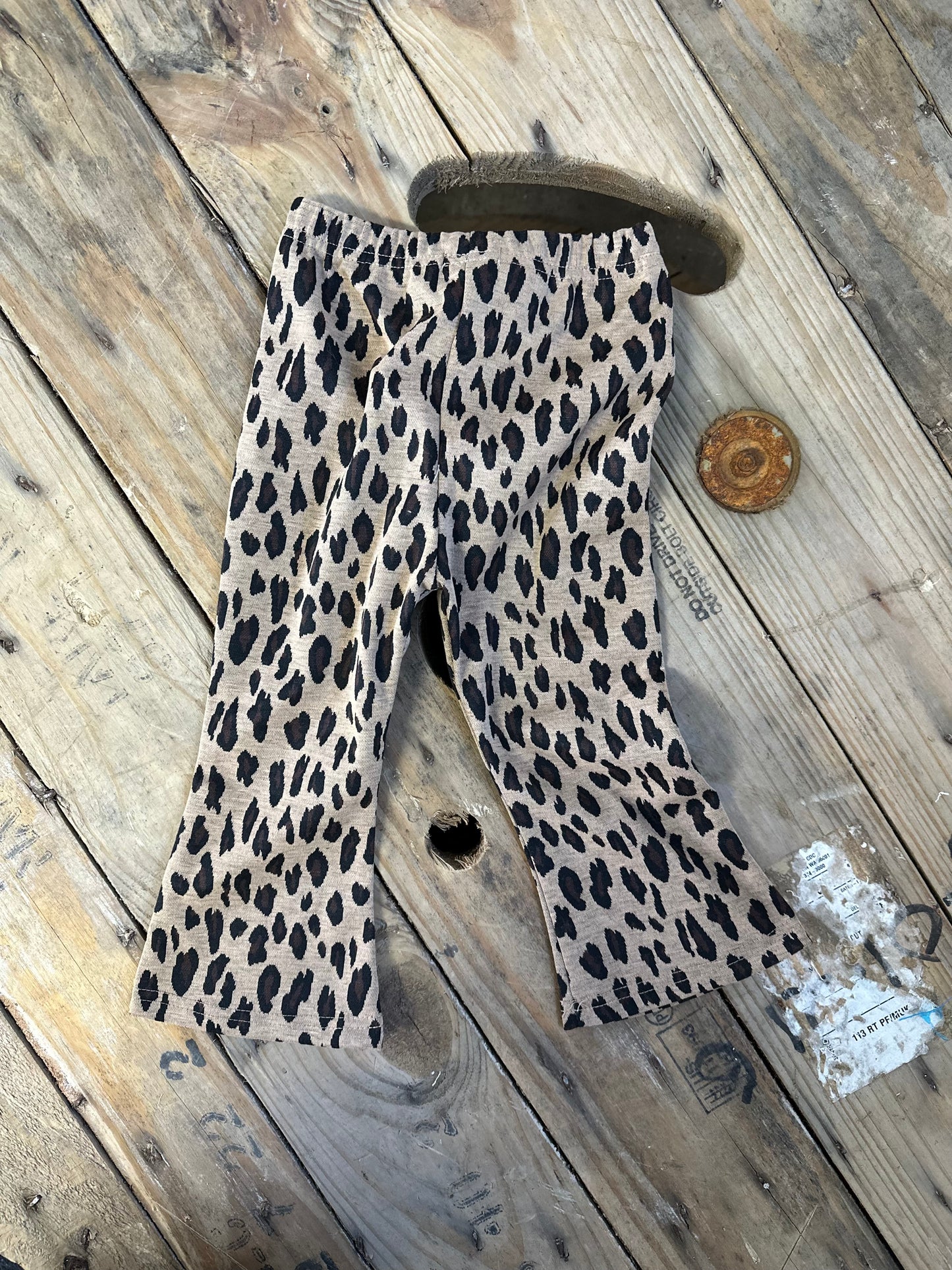 Leopard Flare Pants