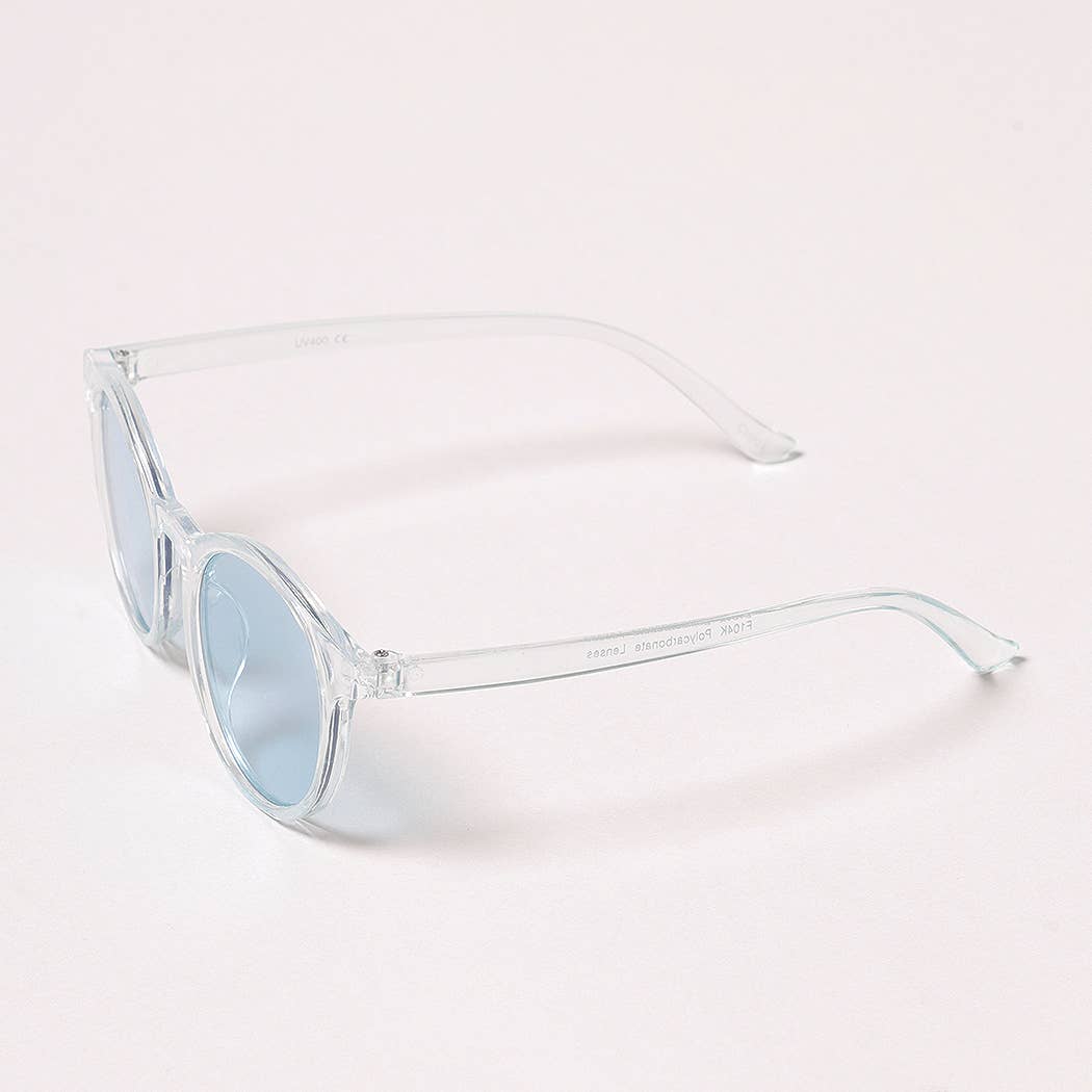 Kid's Round Bold Tinted Sunglasses