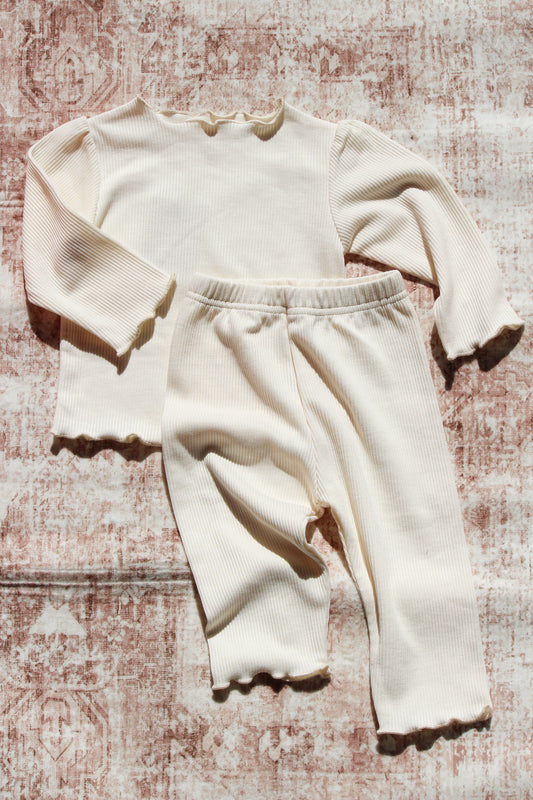 ButterCream Ribbed Set