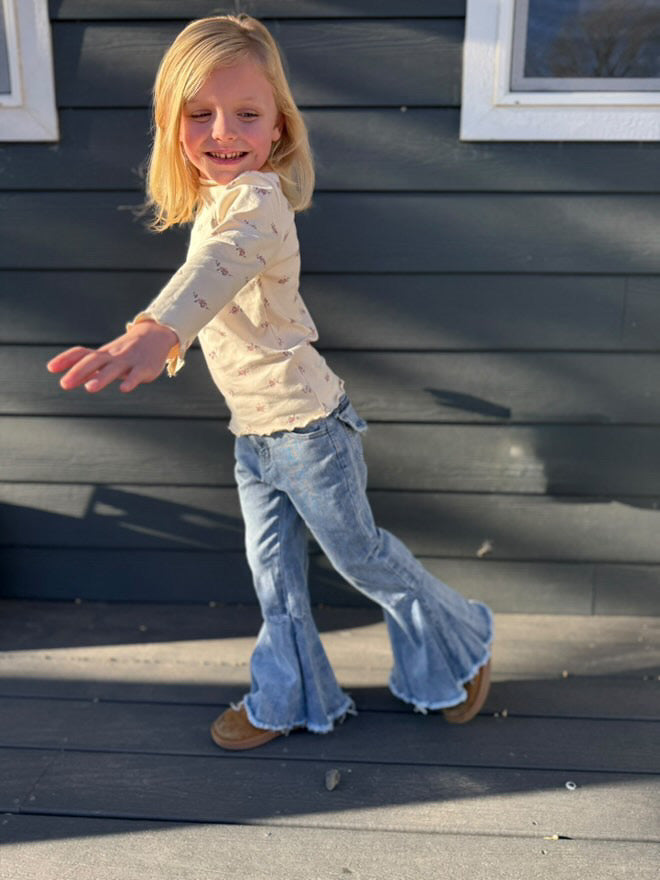 Light Wash Denim Bell Bottom