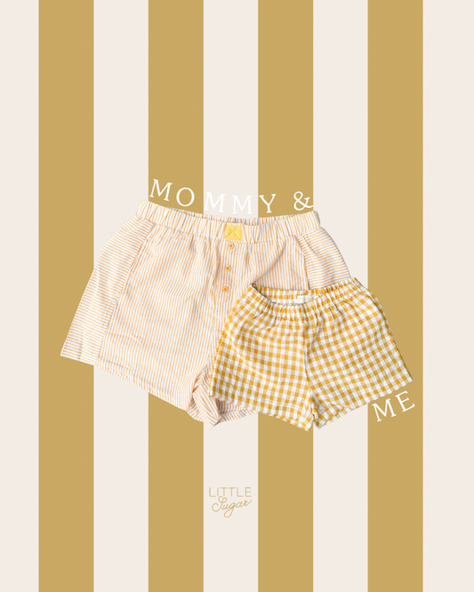 Women’s Yellow Boxer Shorts