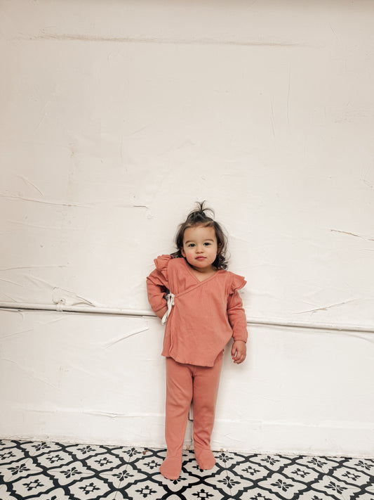 The Gracie Ribbed Set - Pink