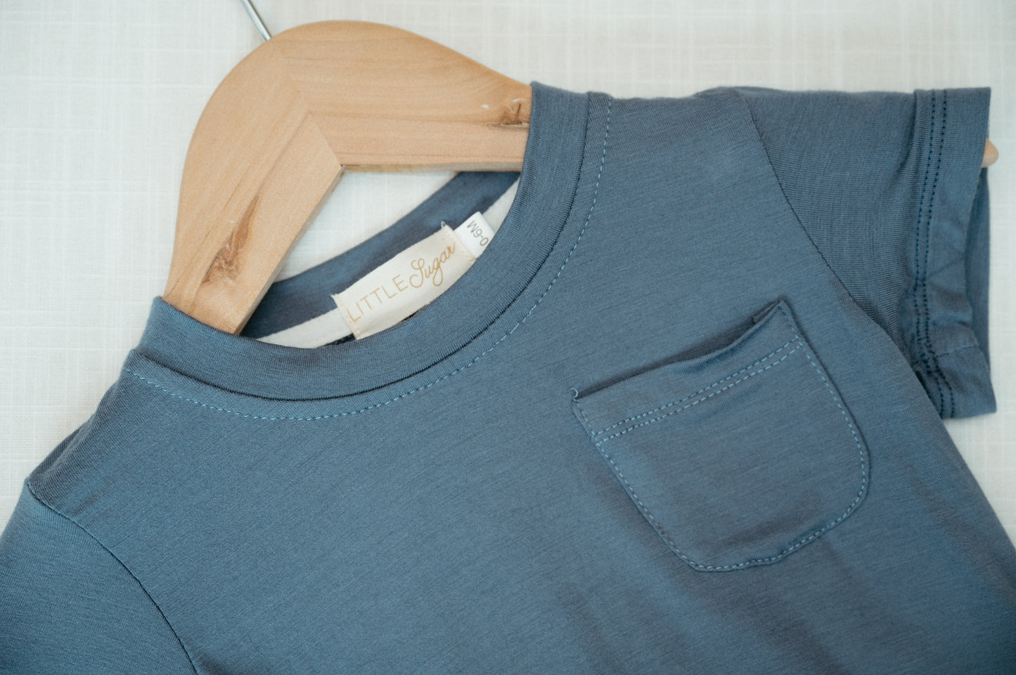 Camiseta de bolsillo de bambú