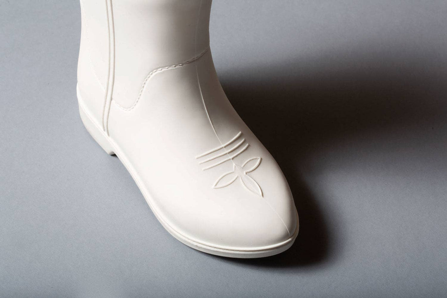 PRE ORDER: Bone White Kid's All Weather Rubber Cowboy Boots