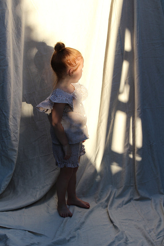 The Garden Gingham Short Set