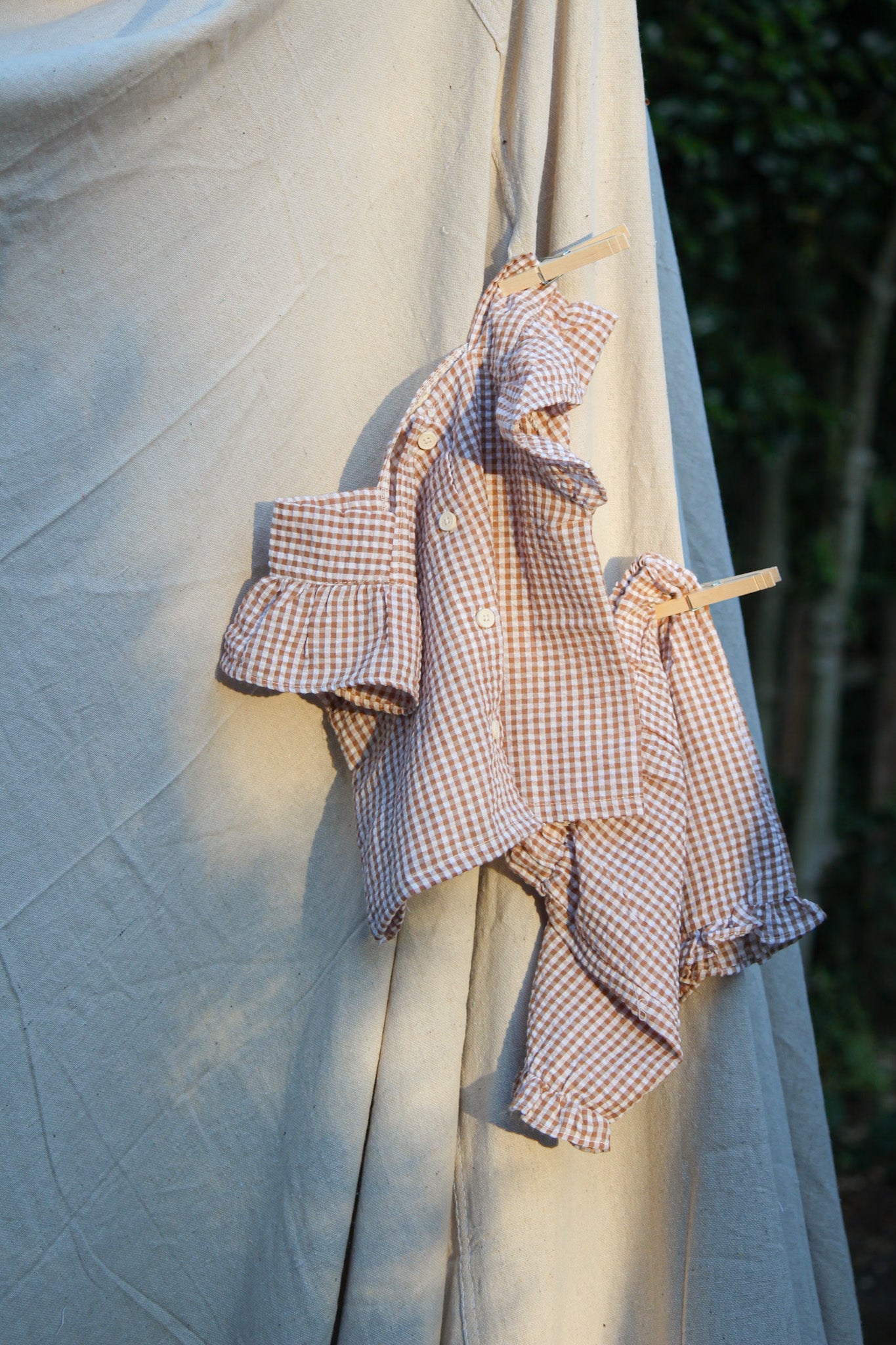 The Garden Gingham Short Set