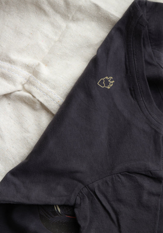 Cowboy Racing Tee - Charcoal