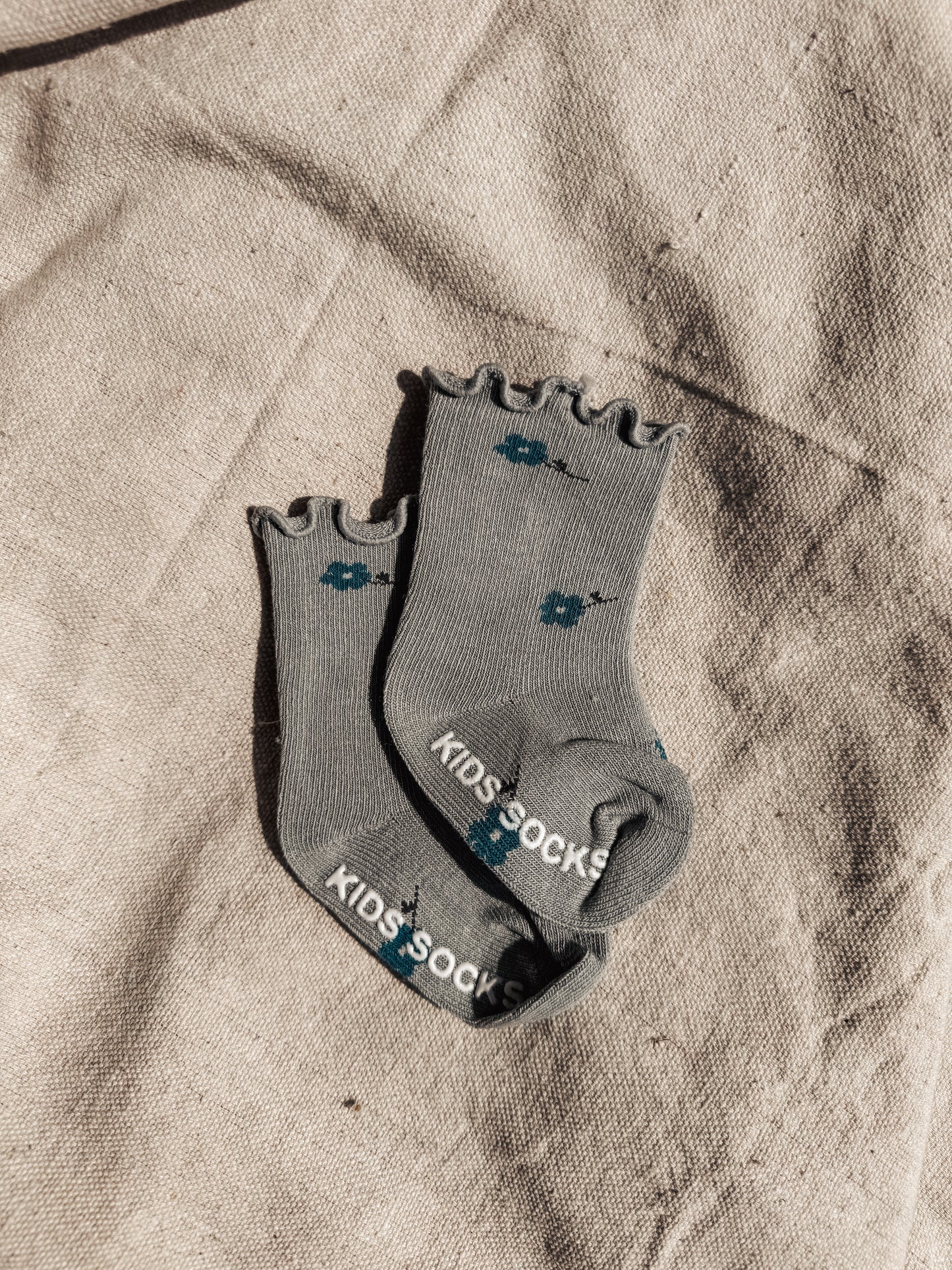 Blue Floral Socks