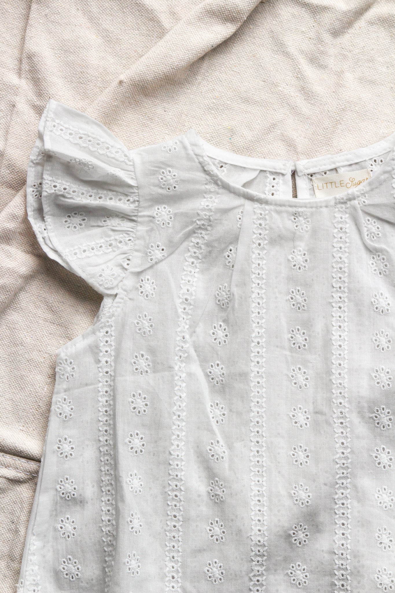 White Cap Sleeve Blouse