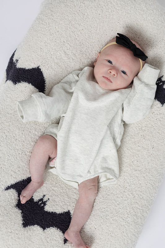 Sweatshirt Romper | Heather Grey