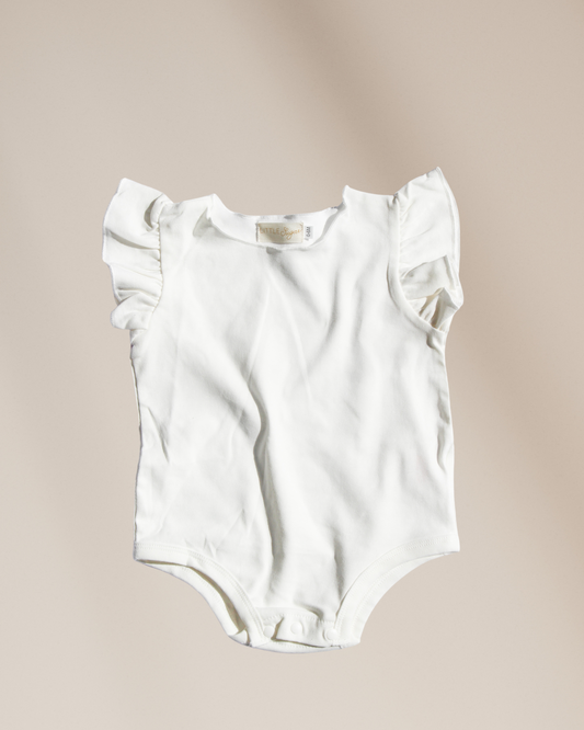 Body elástico con mangas onduladas