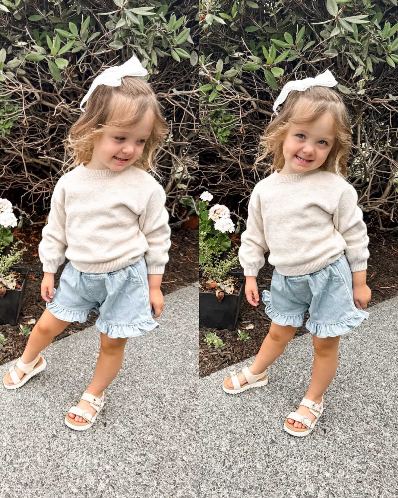 Pantalones cortos con vuelo de Denim Days