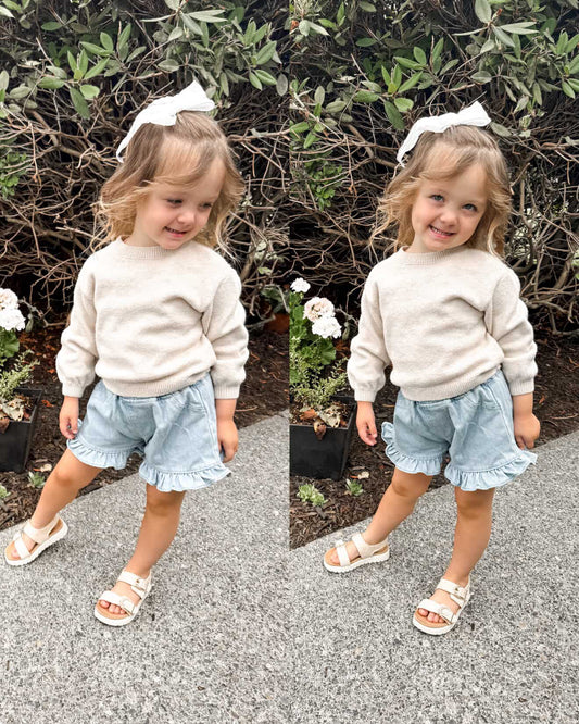 Pantalones cortos con vuelo de Denim Days