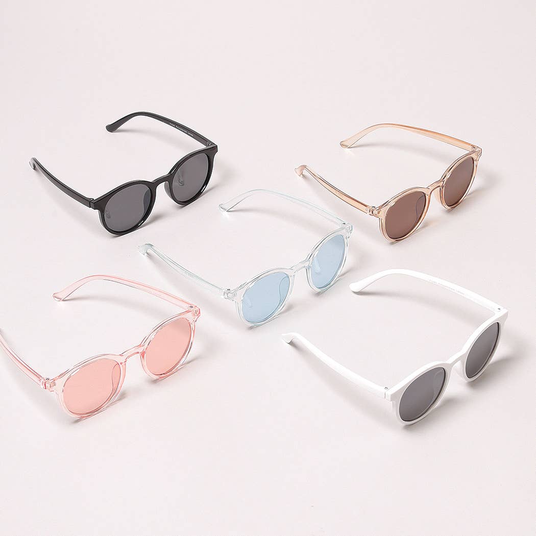 Kid's Round Bold Tinted Sunglasses
