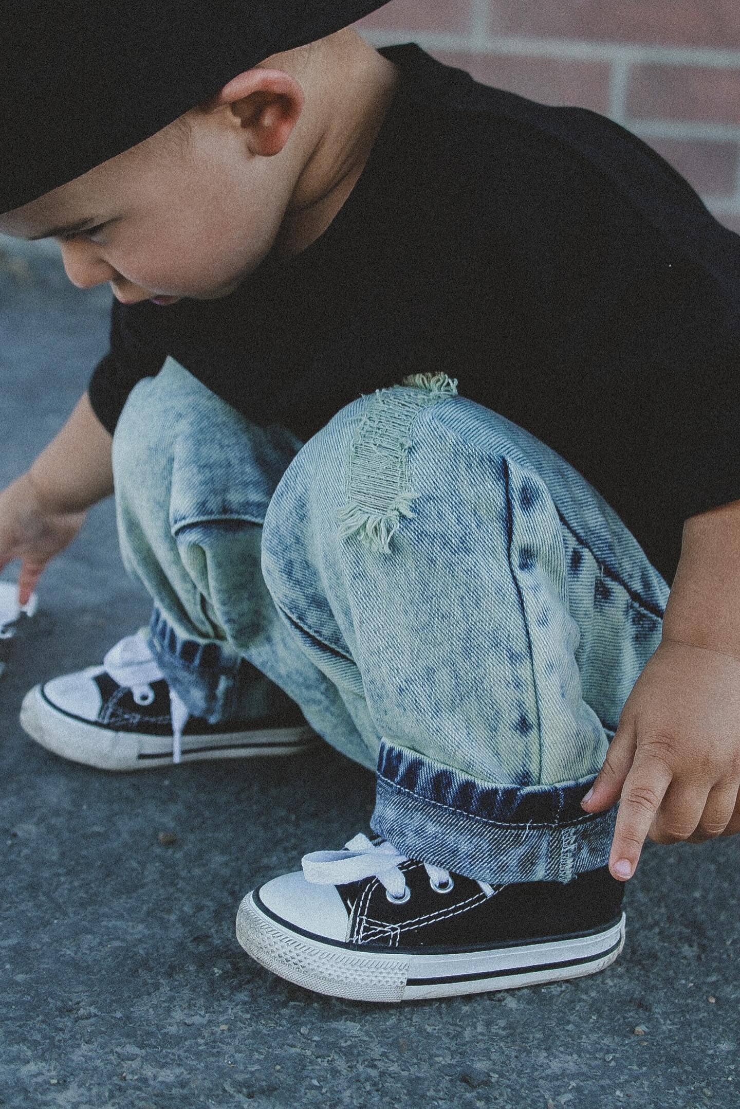 Toddler Relaxed Straight Light Acid Wash Denim