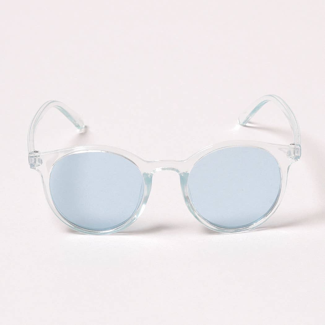 Kid's Round Bold Tinted Sunglasses