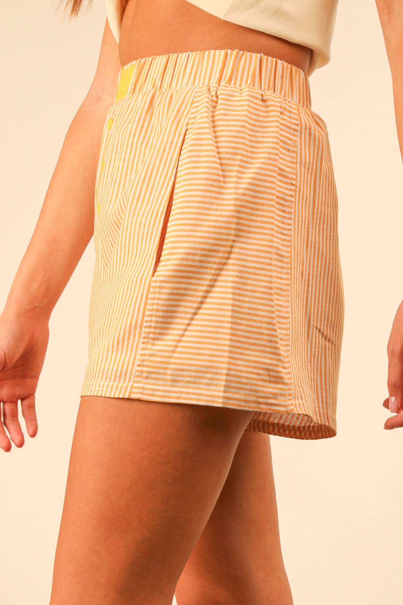 Women’s Yellow Boxer Shorts