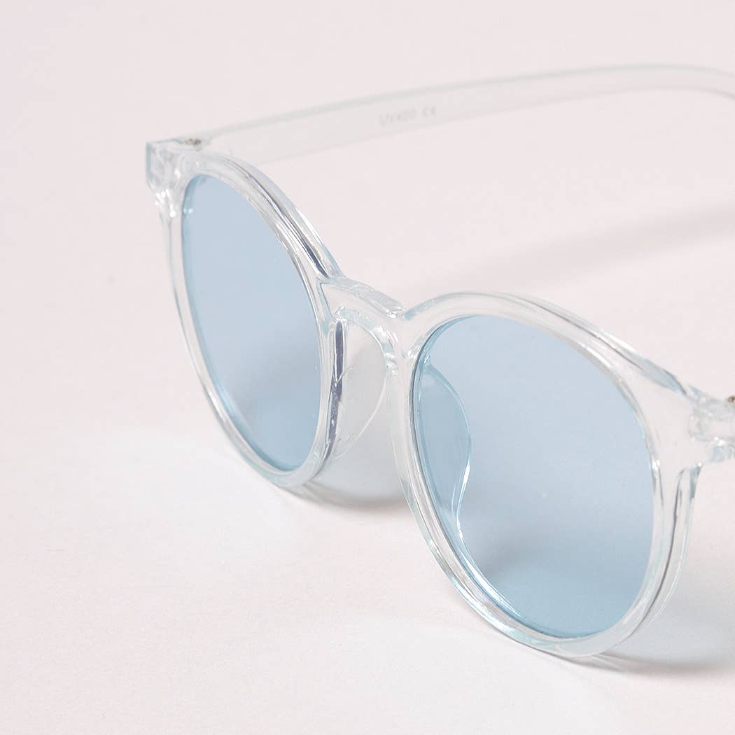 Kid's Round Bold Tinted Sunglasses