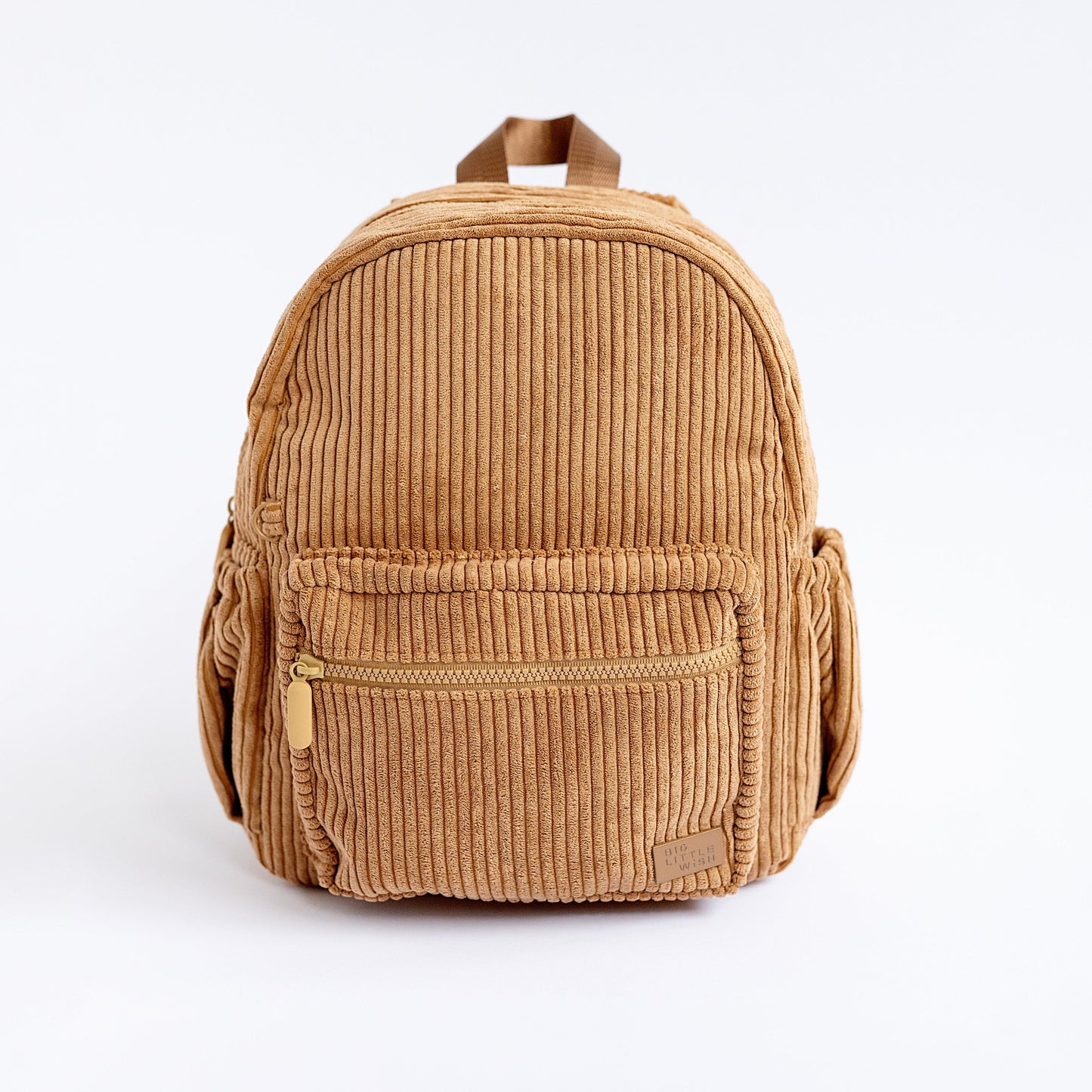 The Play Date Mini Corduroy Backpack- Camel *Drop ship