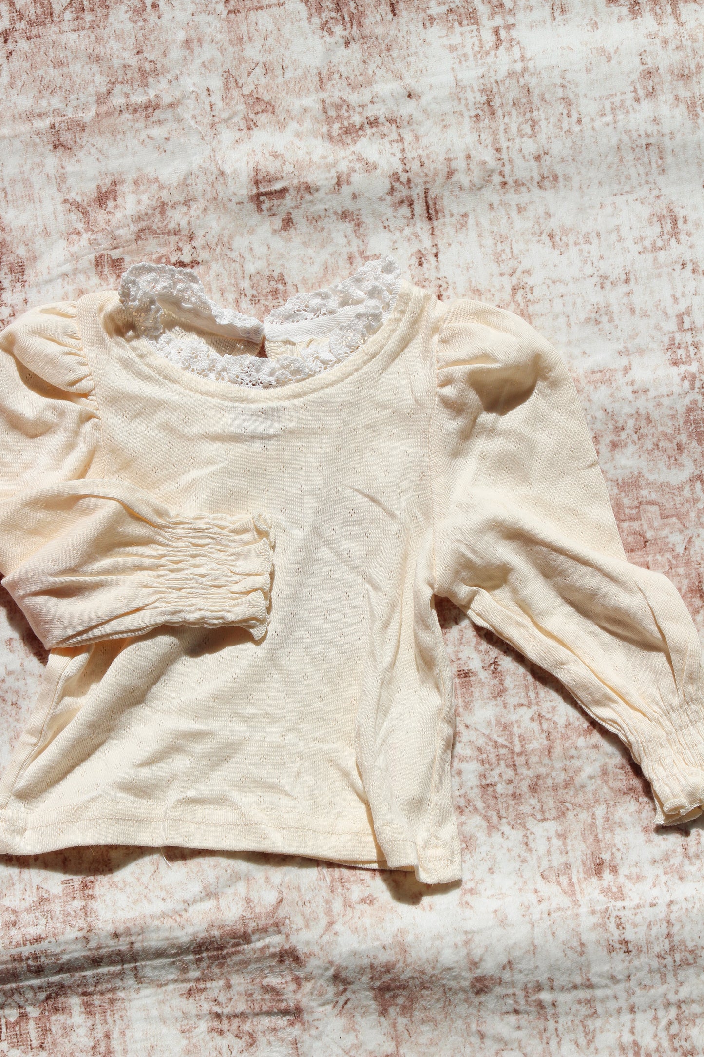 Pointelle long sleeve