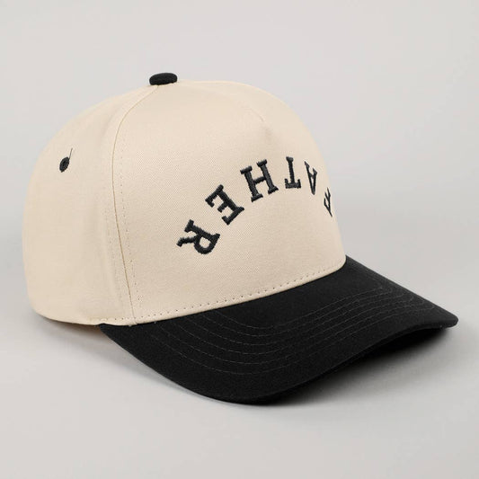 FATHER Upside Down Embroidery Two-Tone Cap