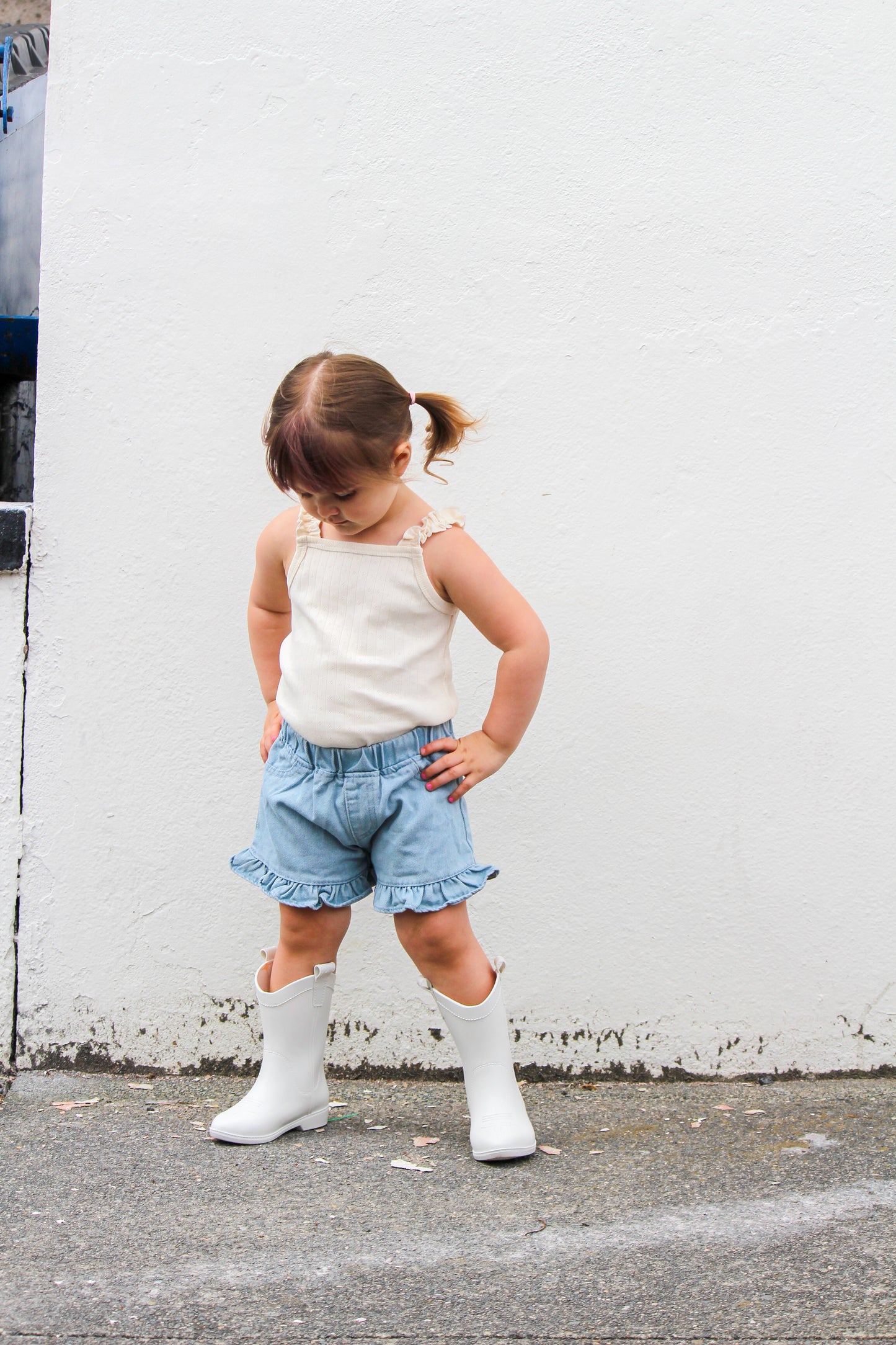 Denim Days Flutter Shorts