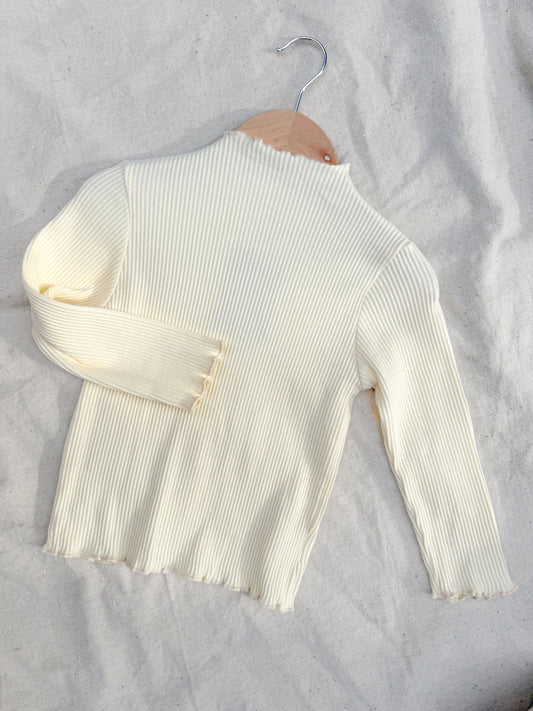 Ribbed Buttercream Long Sleeve
