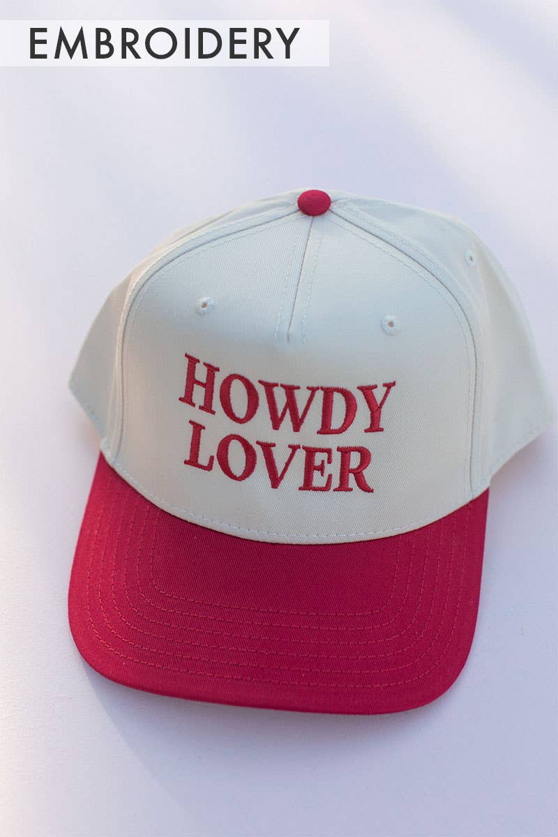 Embroidery Western Valentine's Howdy Lover Hat