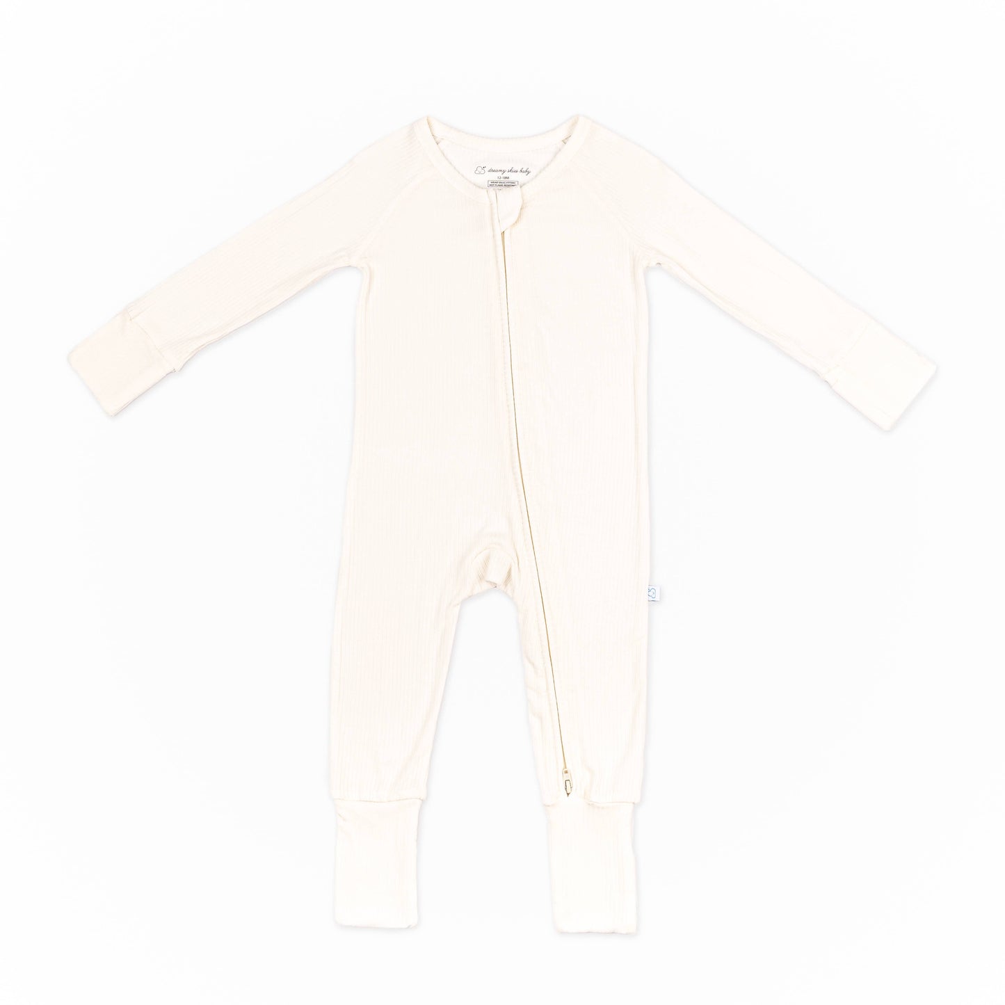 Bamboo Convertible Romper in Cloud Ribbed