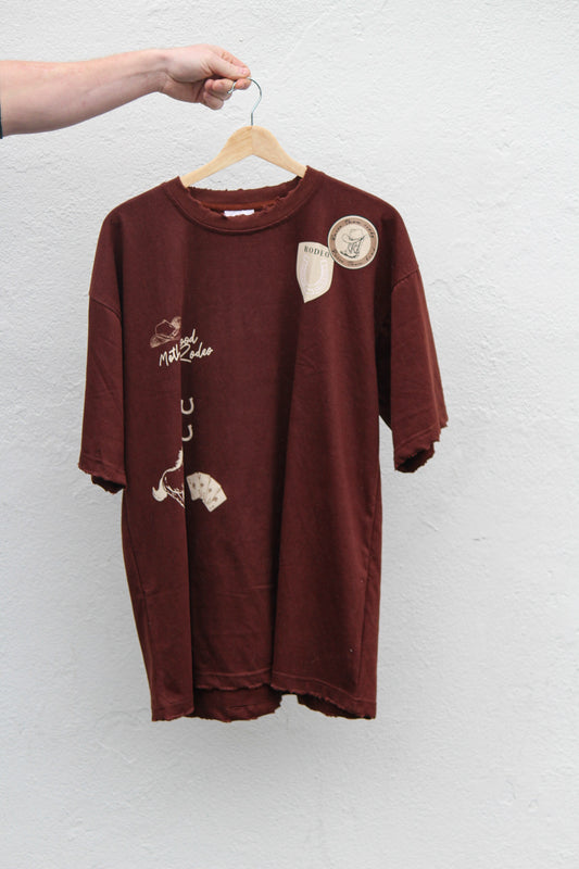 Mother Hood Rodeo Tee - Chocolate Brown