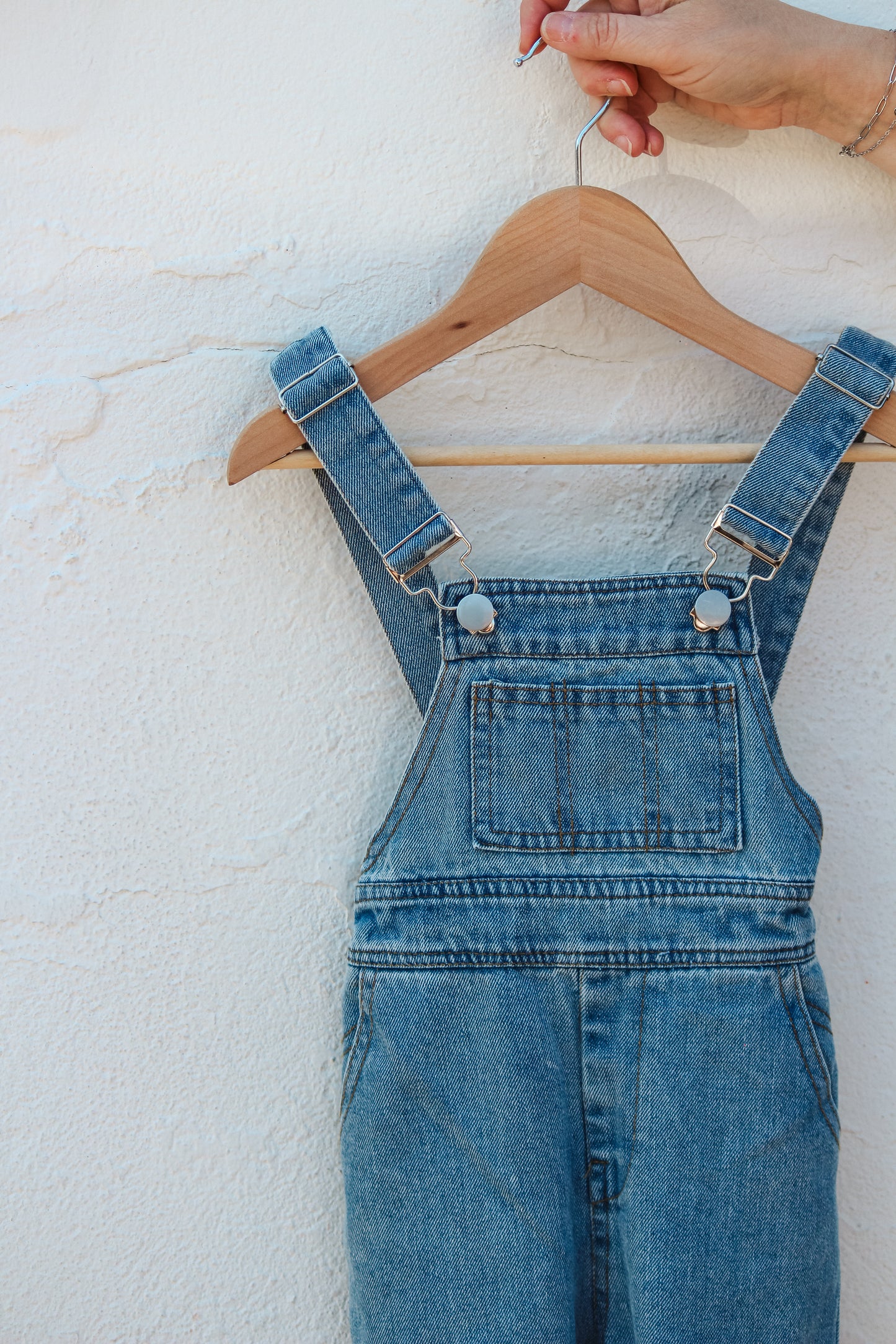 Denim Flare Overalls