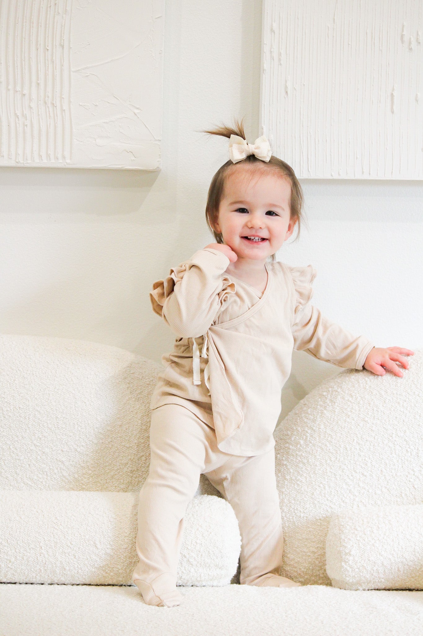 The Gracie Ribbed Set - Brown