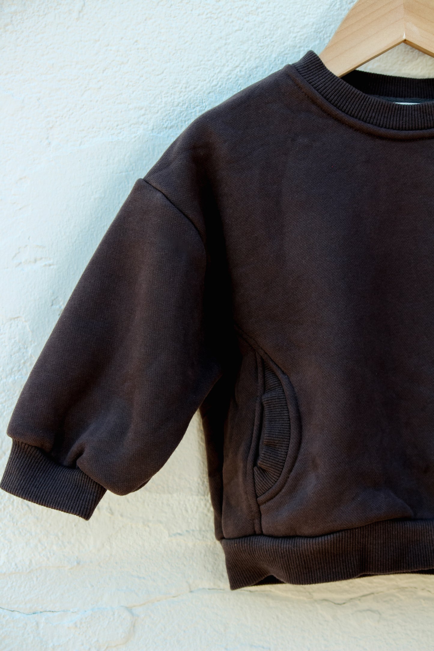 Charcoal Pocket Crewneck