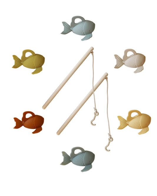 Silicone and Wood Fishing Play Set | Easter Basket Stuffer