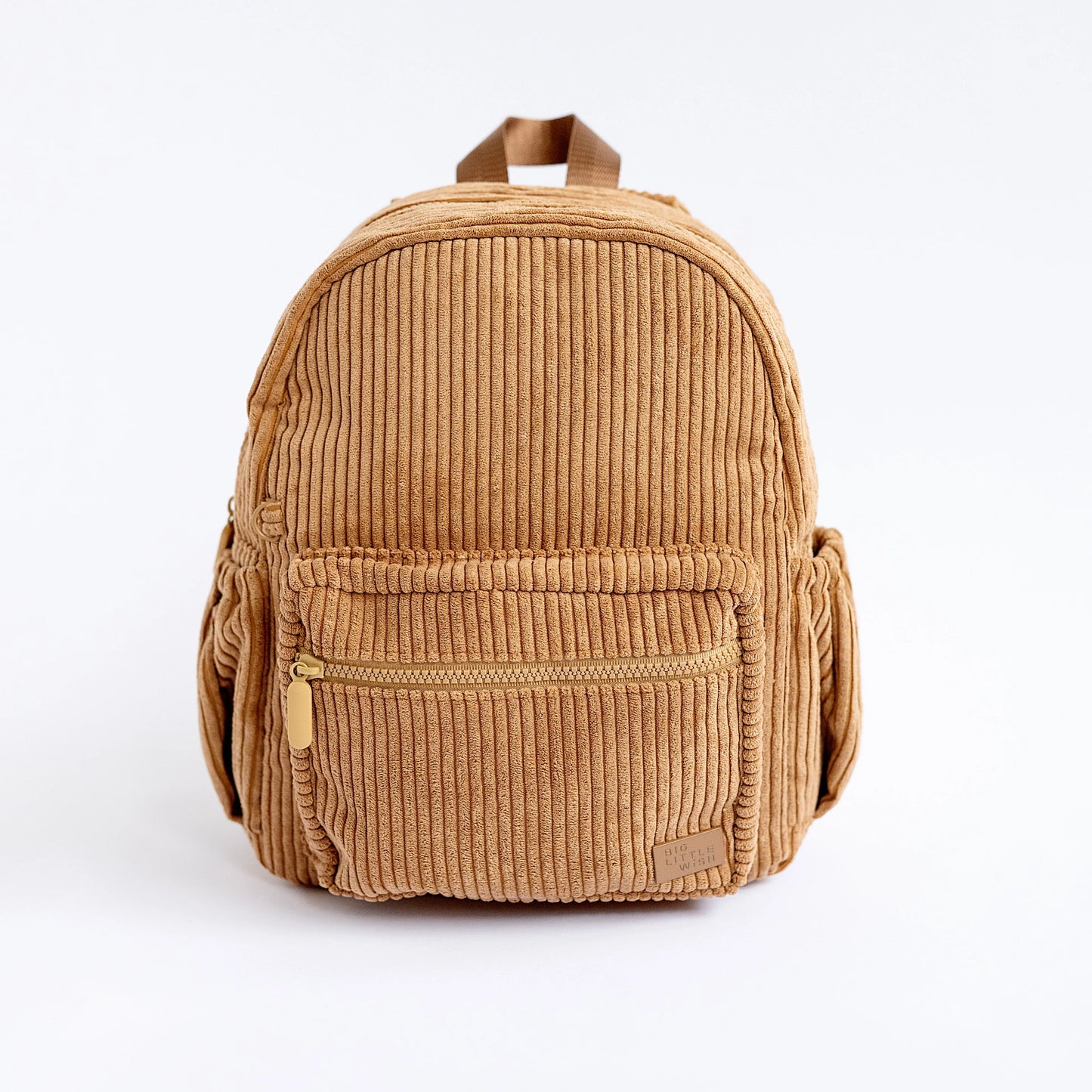 The Play Date Mini Corduroy Backpack- Caramel