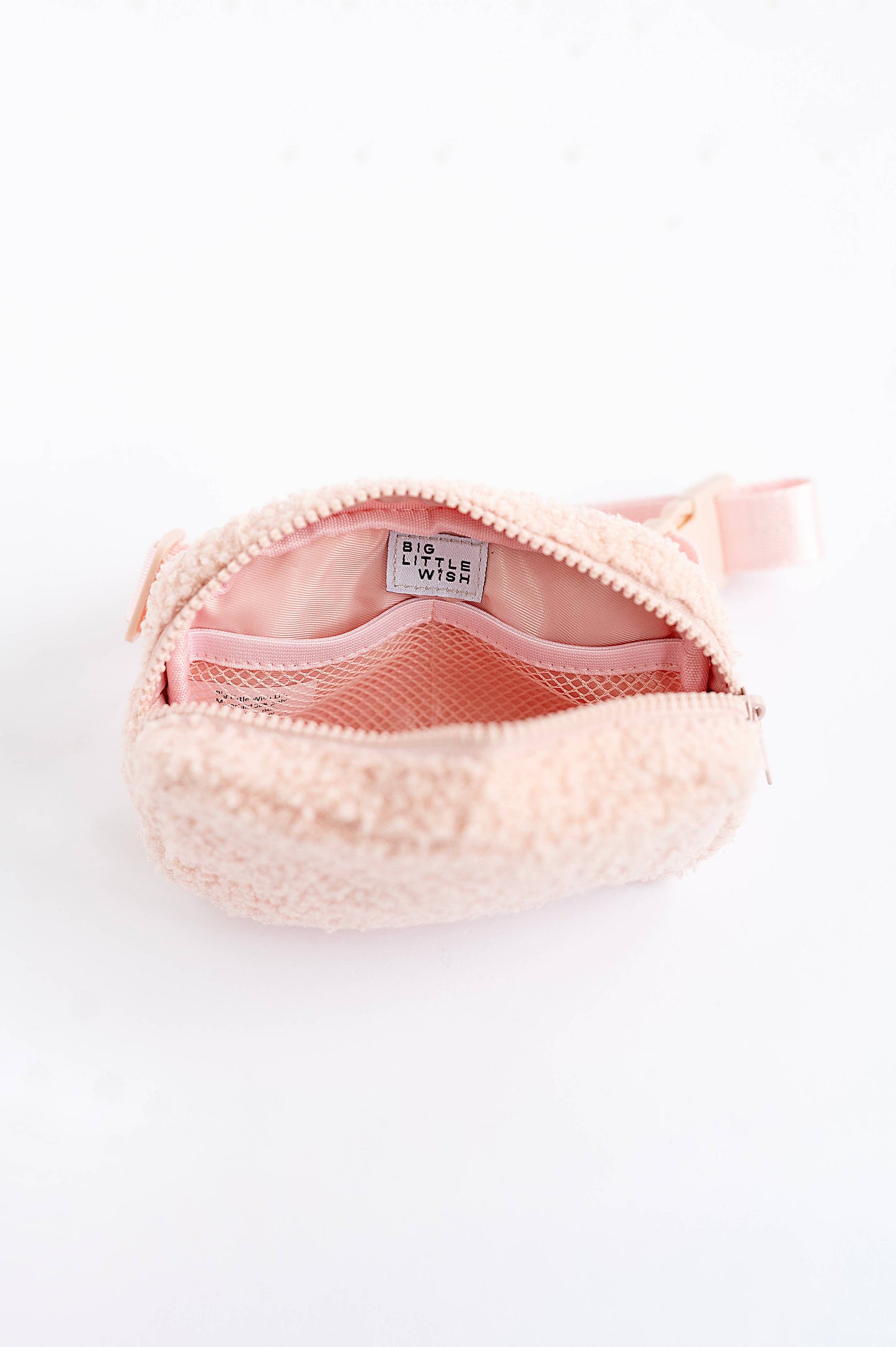 The Aspen Bag- Sherpa Light Pink Kids Belt Bag