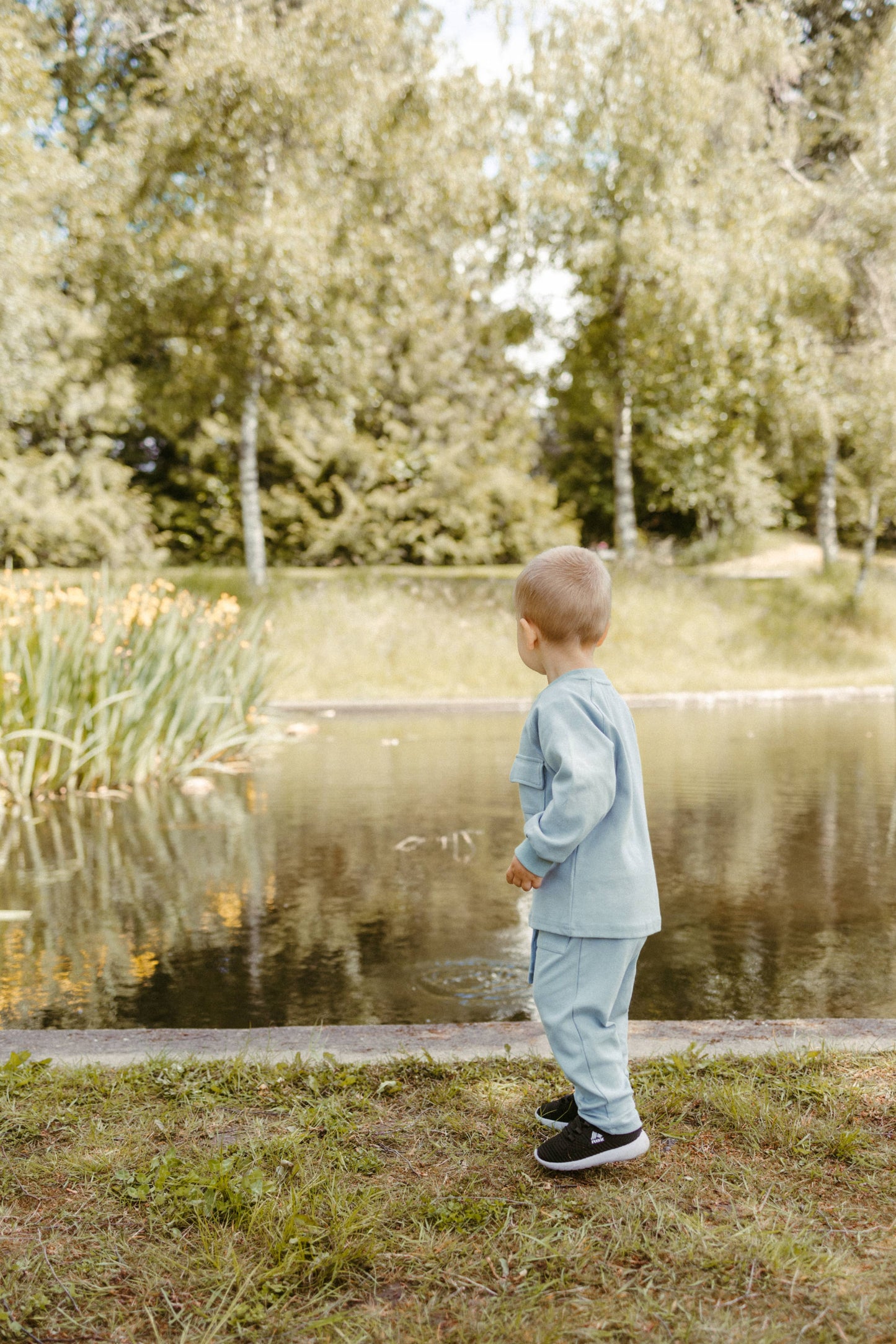 Raglan Playwear Set in Dusty Blue