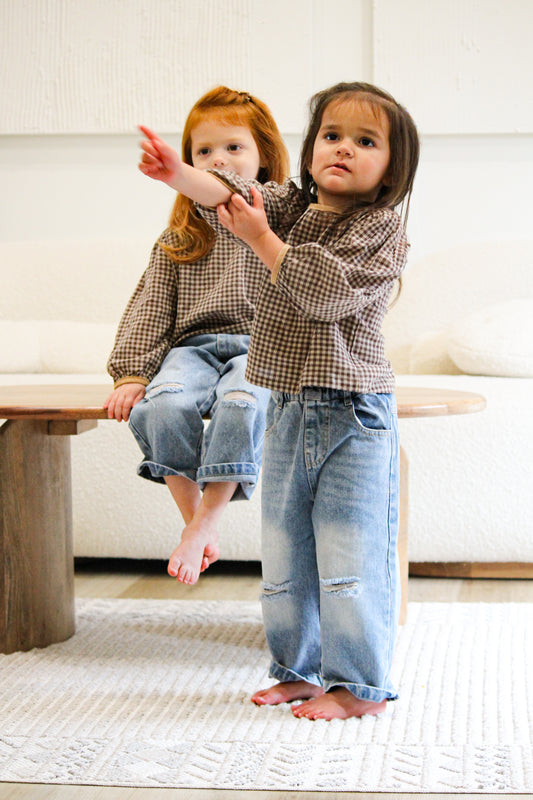 Distressed Blue Jean