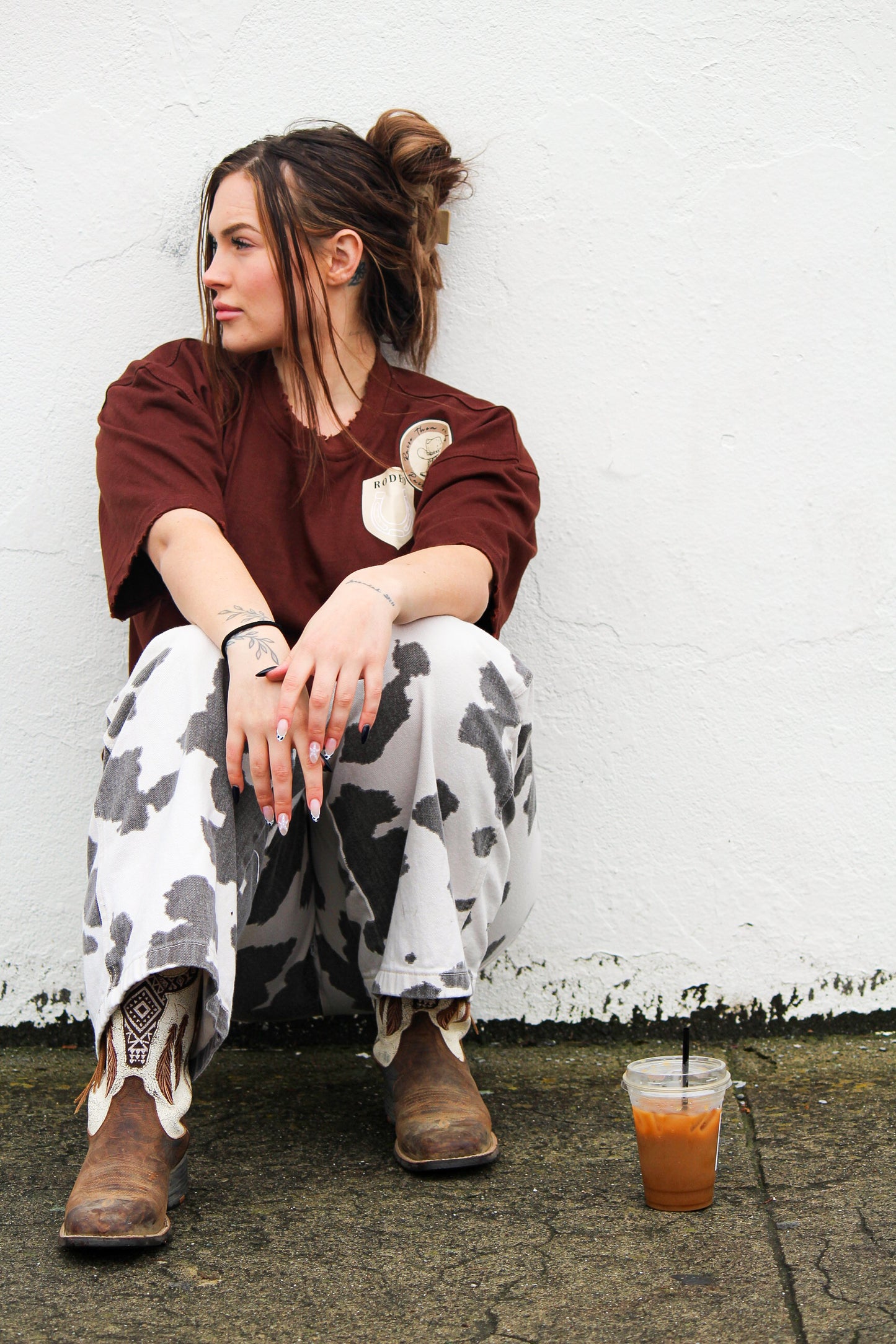 Mother Hood Rodeo Tee - Chocolate Brown