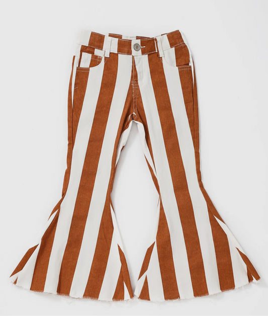 Stripe Flare Jeans