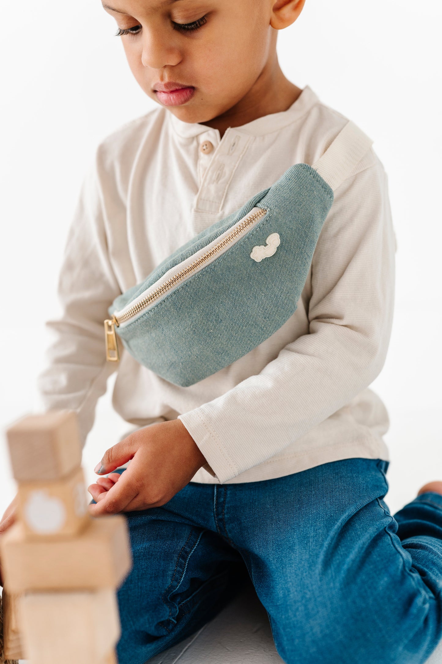 The Park Bag- Kids Denim Fanny Bag *Drop ship