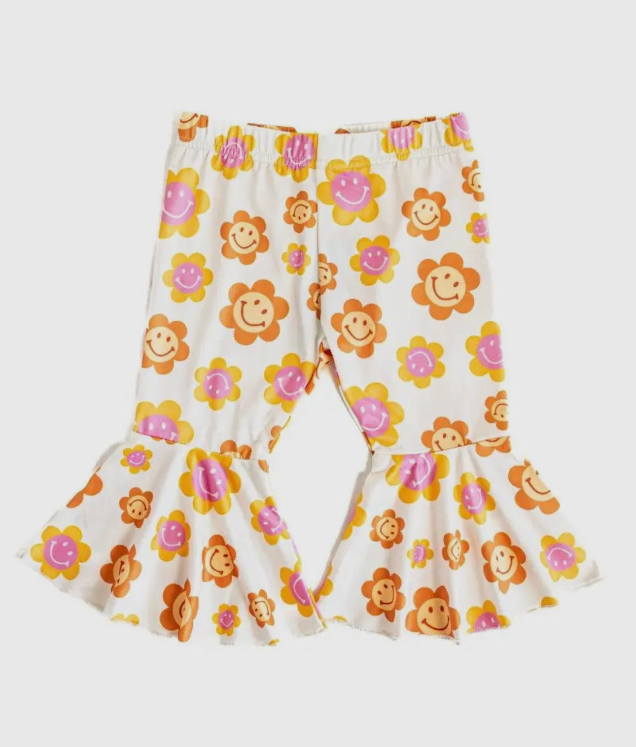 Far Out Floral  - Pleated Bell Bottoms