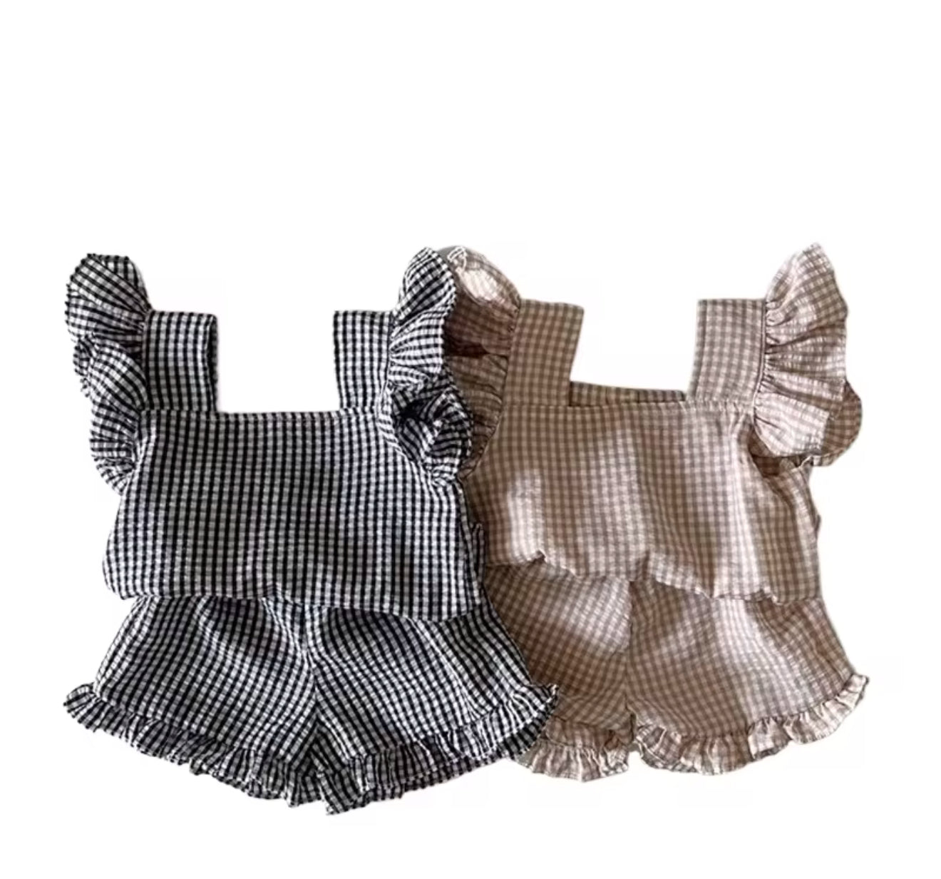 Gingham Girlies Set (black)