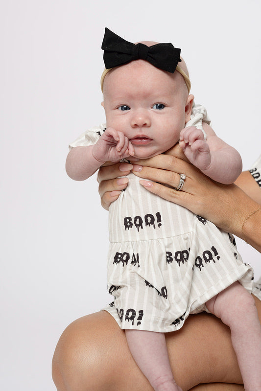 Bamboo Ruffle Romper | Boo!